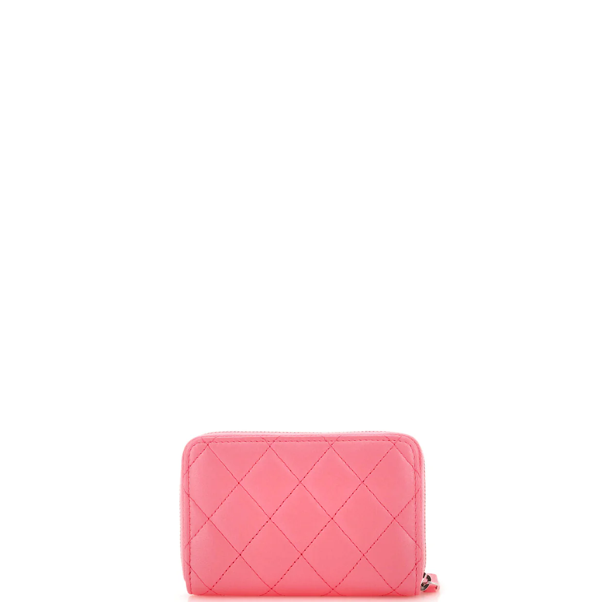 CC Stars Zip Coin Purse Quilted Lambskin Small - Deep Luxury