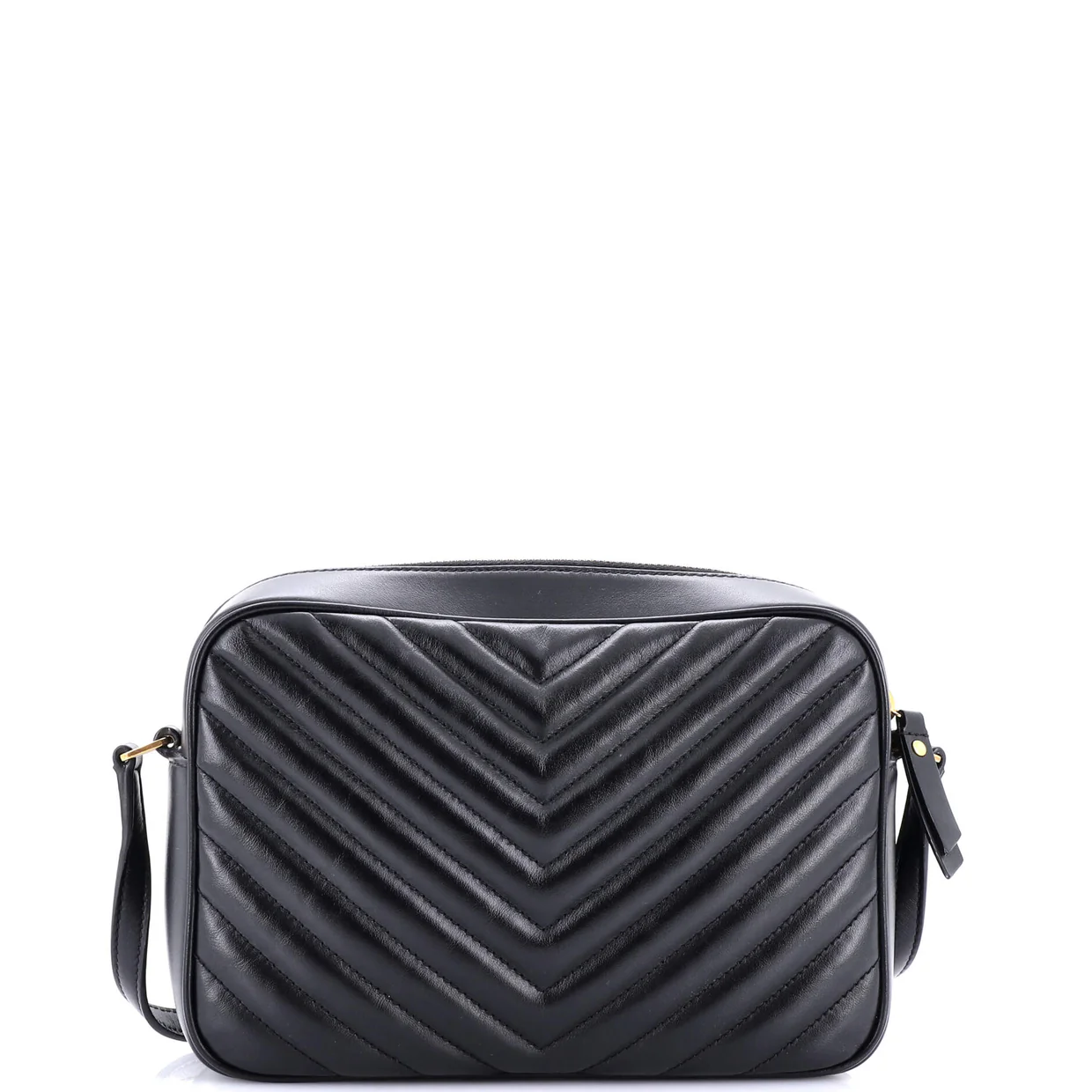 Lou Camera Bag Matelasse Chevron Leather Small - Deep Luxury