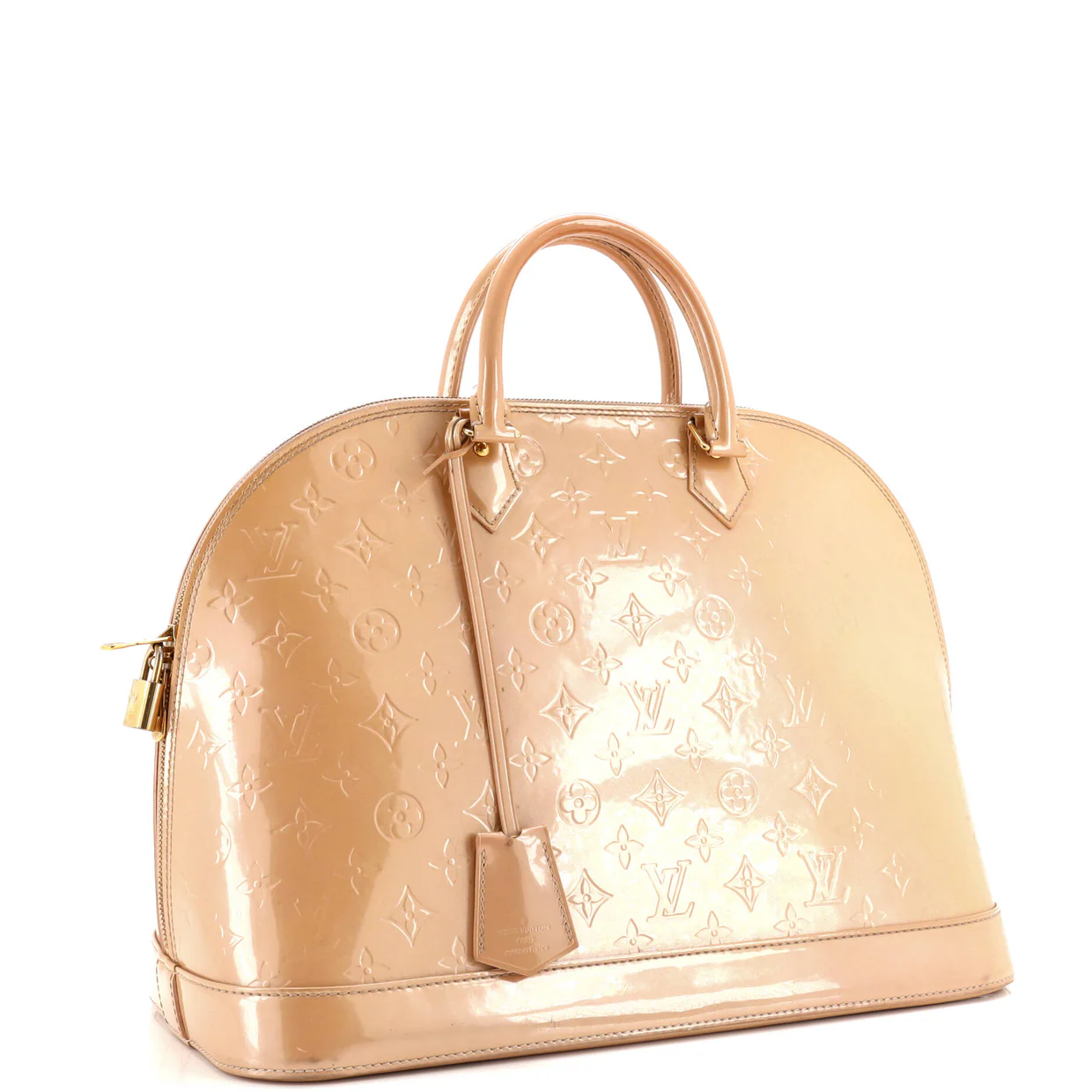 Alma Handbag Monogram Vernis GM - Deep Luxury