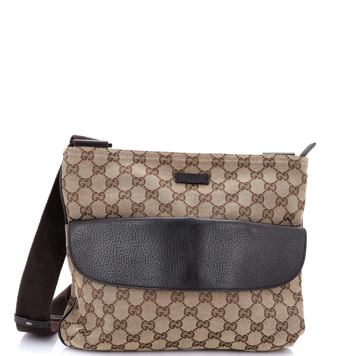 Front Pocket Messenger Bag GG Canvas Medium - Deep Luxury