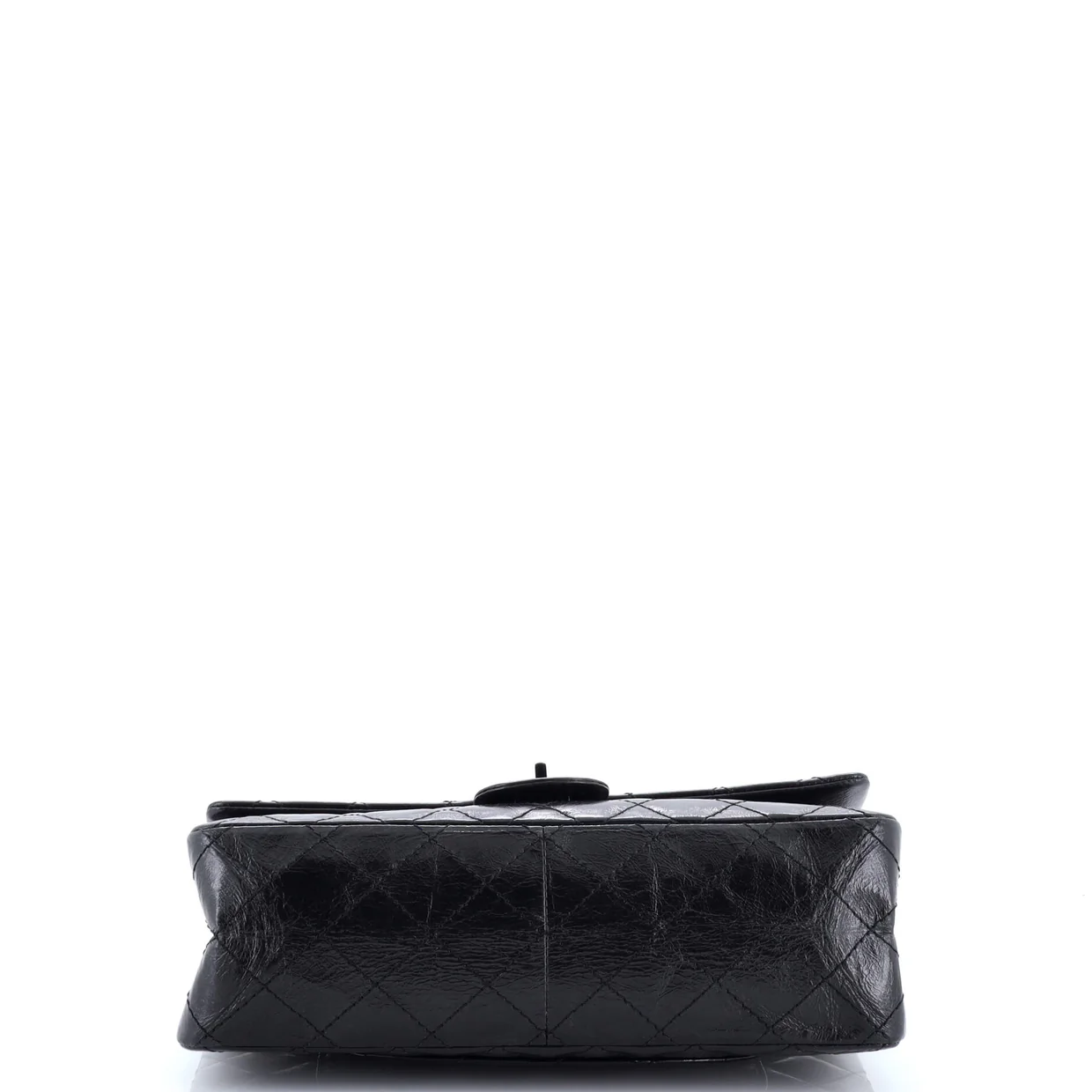 So Black Reissue 2.55 Flap Bag Quilted Glazed Calfskin 226 - Deep Luxury