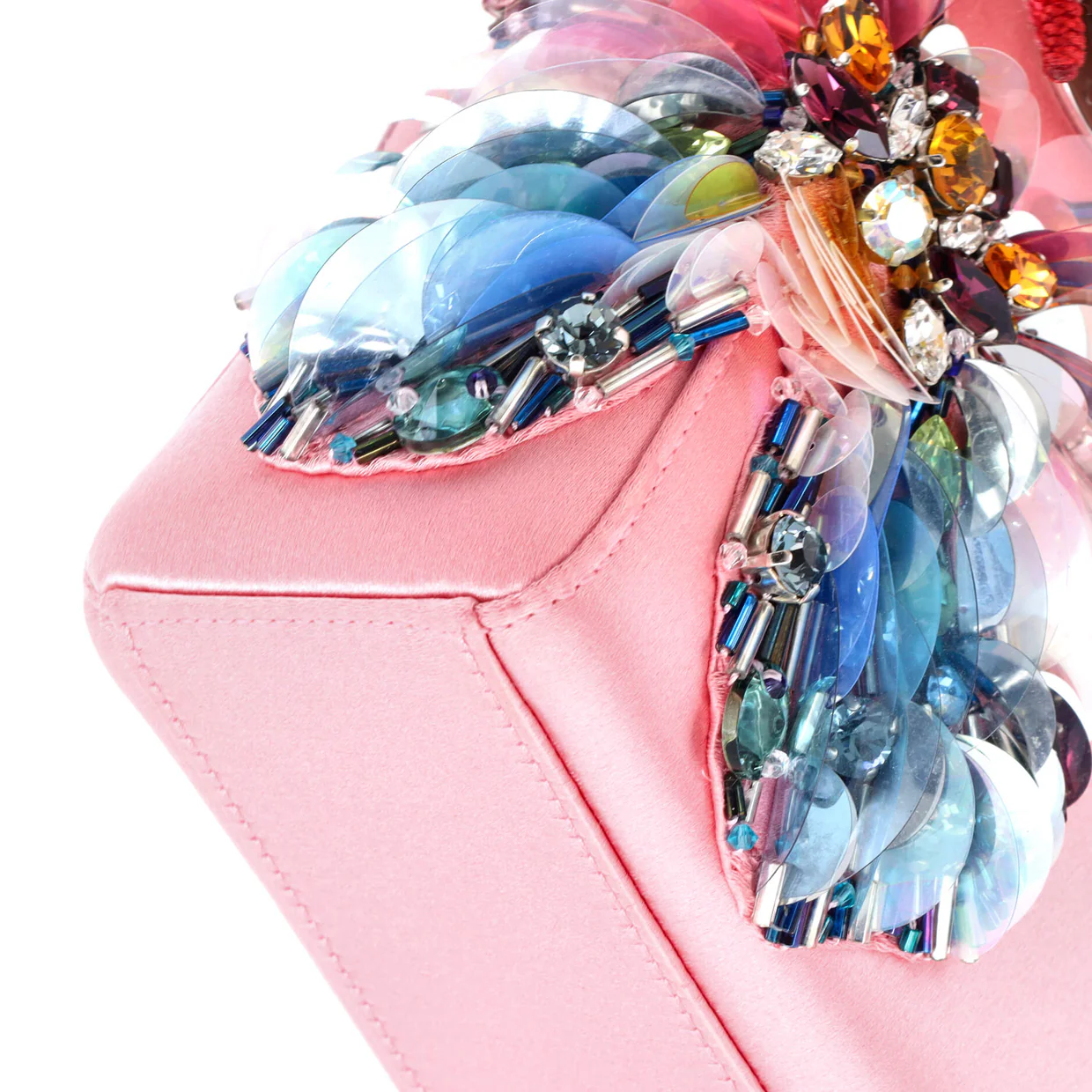 Lady Dior Bag Embellished Satin Mini - Deep Luxury