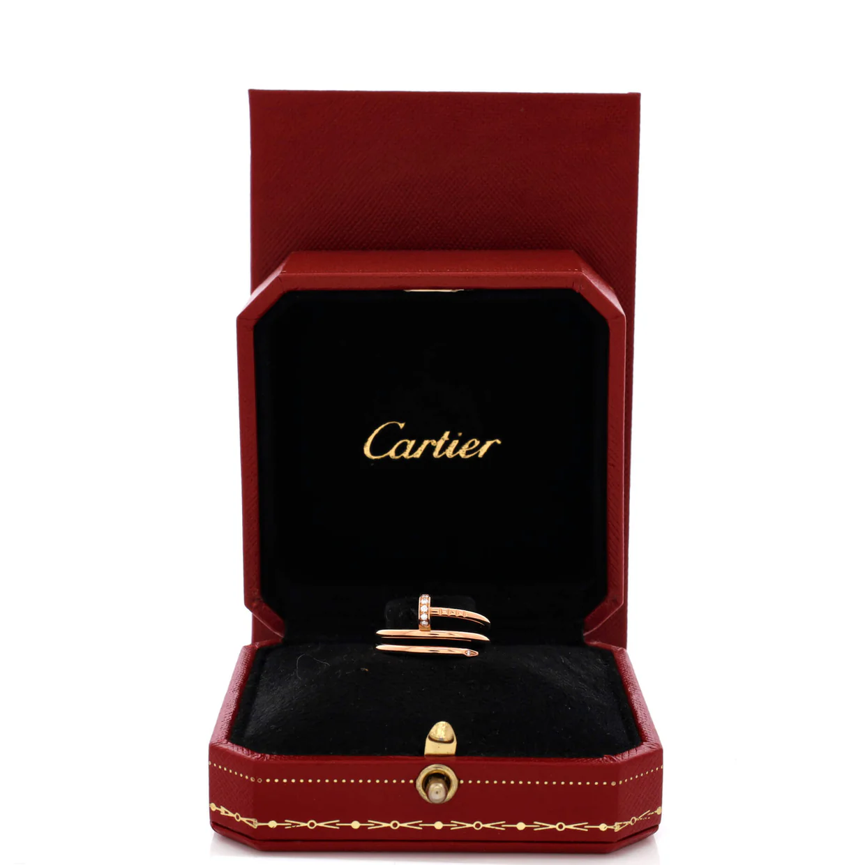 Juste un Clou Double Ring 18K Rose Gold and Diamonds Small - Deep Luxury