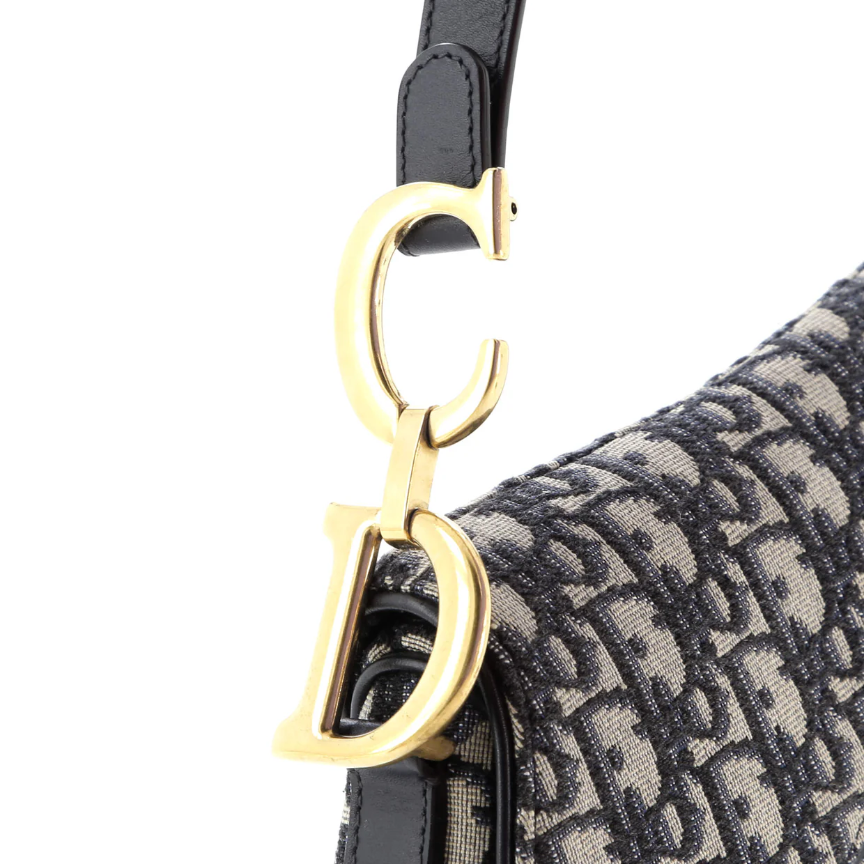 Saddle Handbag Oblique Canvas Medium - Deep Luxury