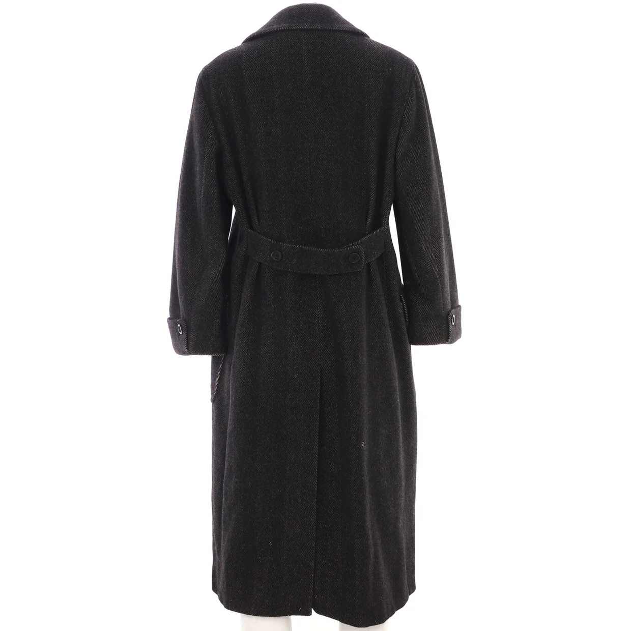 Women's Two Pocket Double Breasted Coat Alpaca Blend - Deep Luxury