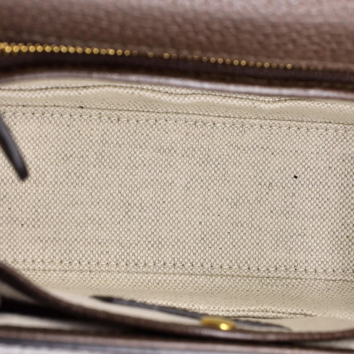 Bamboo 1947 Top Handle Bag Jumbo GG Canvas Small - Deep Luxury