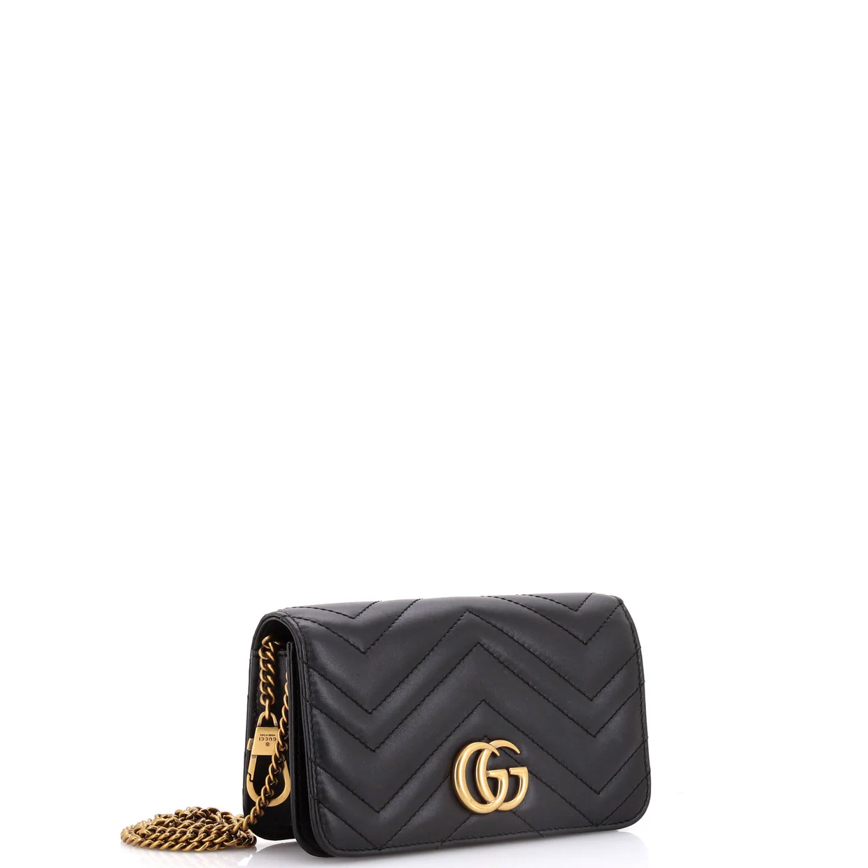 GG Marmont Chain Flap Bag Matelasse Leather Mini - Deep Luxury