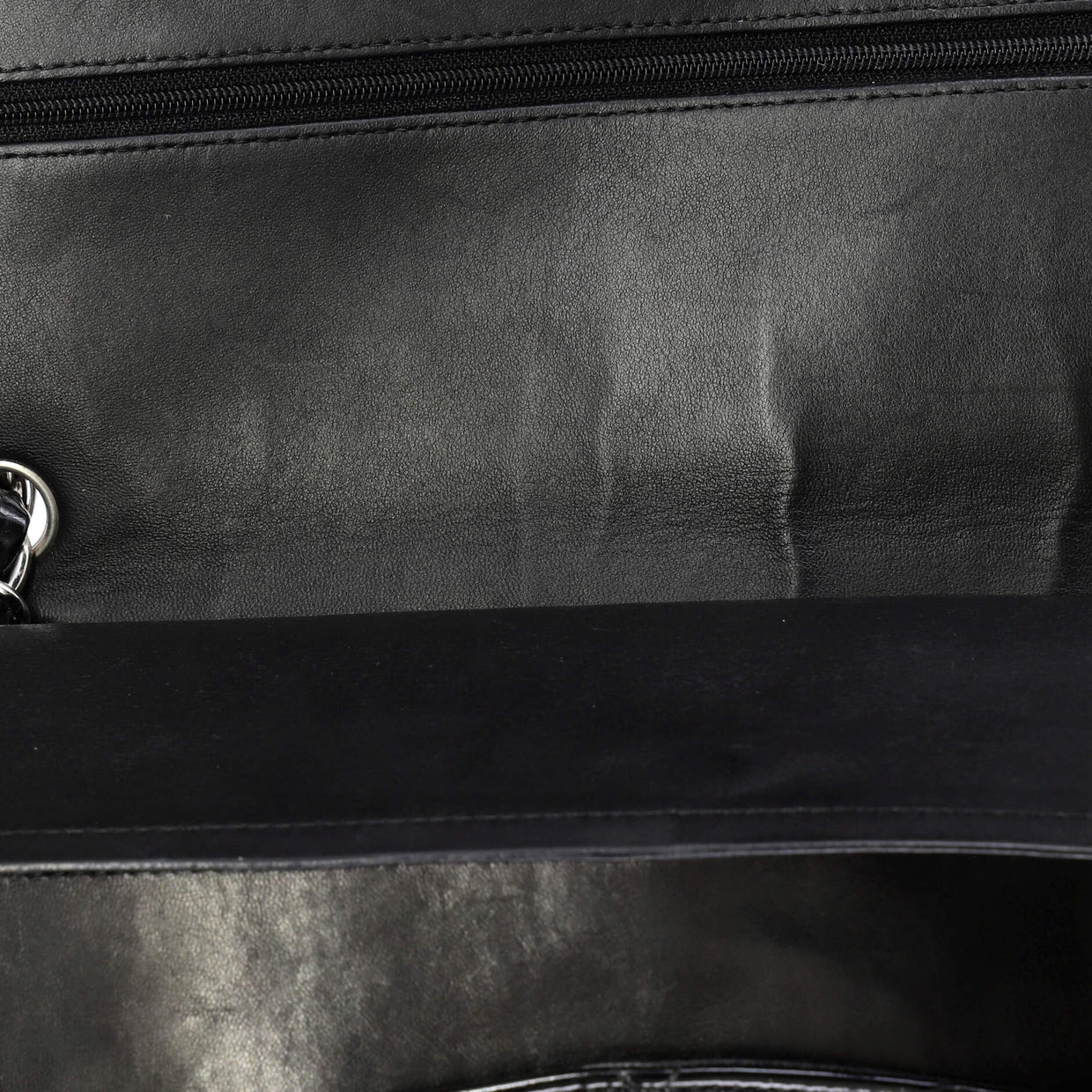 Classic Double Flap Bag Quilted Patent Maxi - Deep Luxury