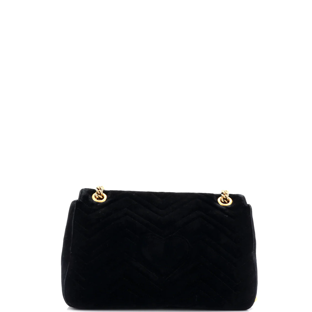 GG Marmont Flap Bag Embroidered Matelasse Velvet Medium - Deep Luxury