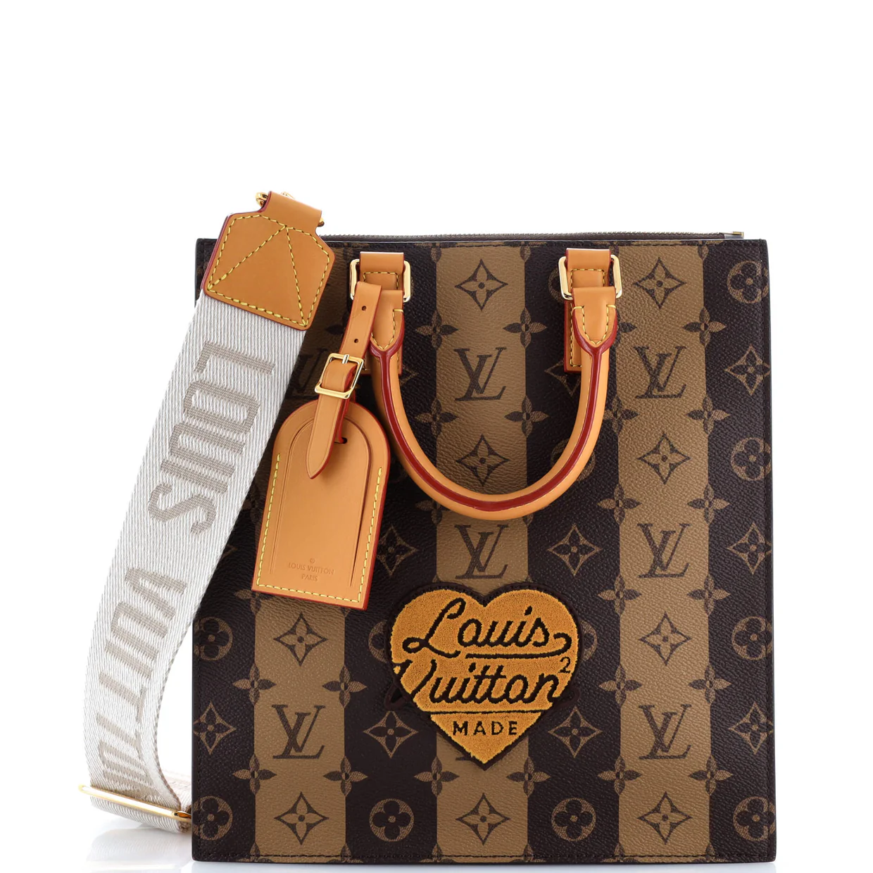Nigo Sac Plat Cross Limited Edition Stripes Monogram Canvas - Deep Luxury