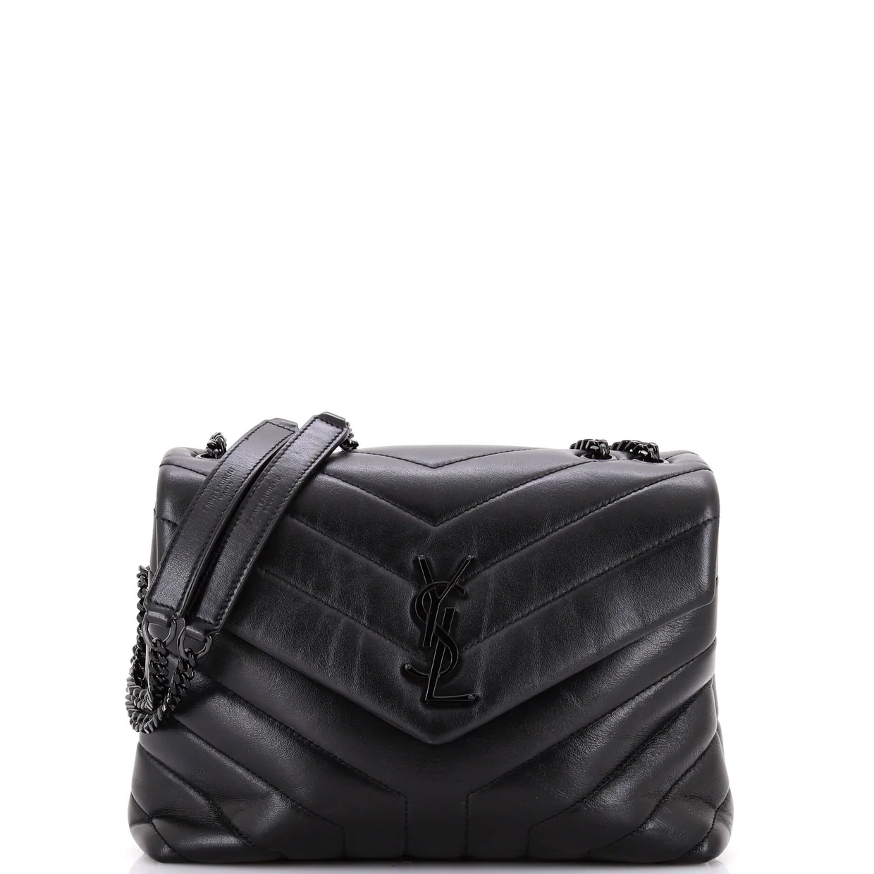 Loulou Shoulder Bag Matelasse Chevron Leather Small - Deep Luxury