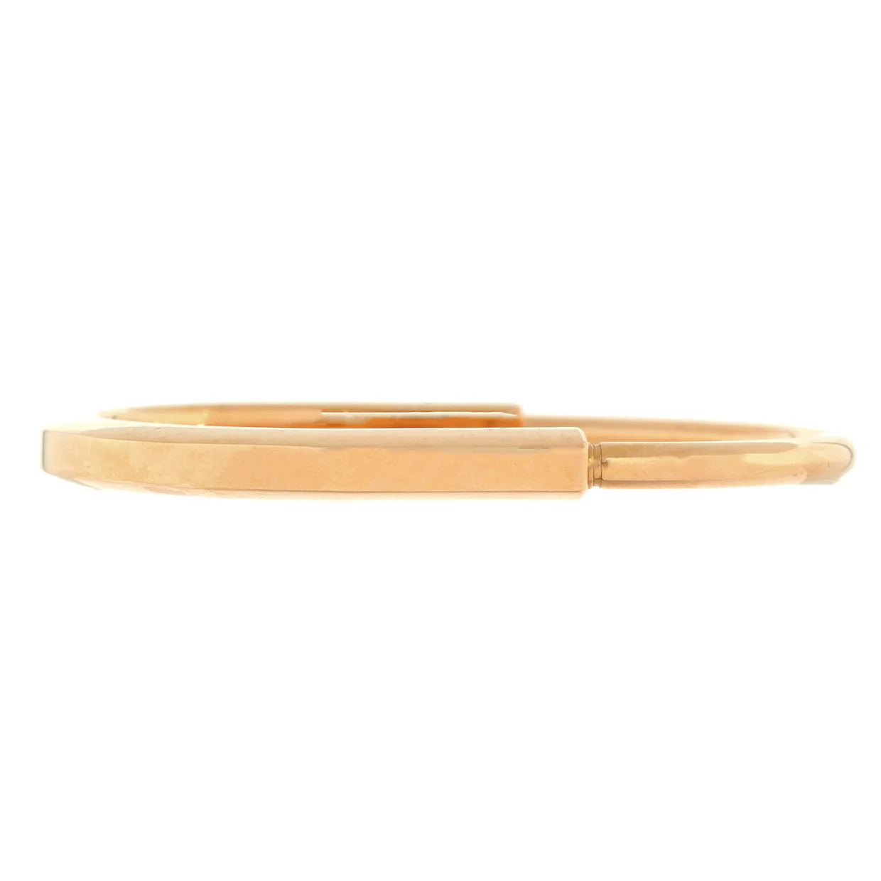 Lock Bangle Bracelet 18K Rose Gold - Deep Luxury