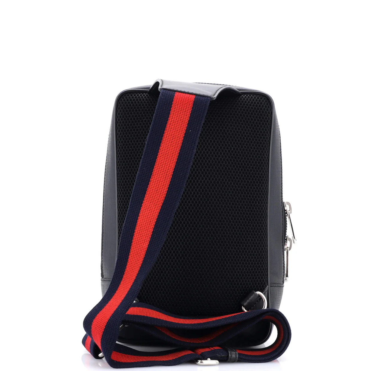 Soft Zip Sling Bag GG Coated Canvas Small - Deep Luxury