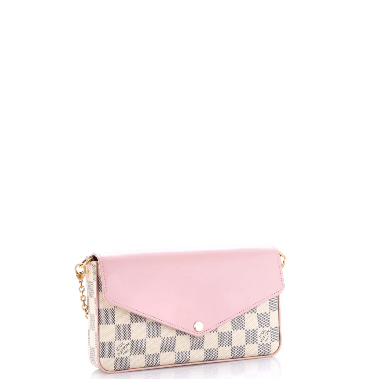 Felicie Pochette Damier and Leather - Deep Luxury
