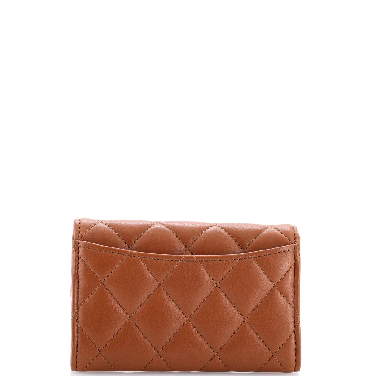 Classic Flap Card Case Quilted Lambskin - Deep Luxury