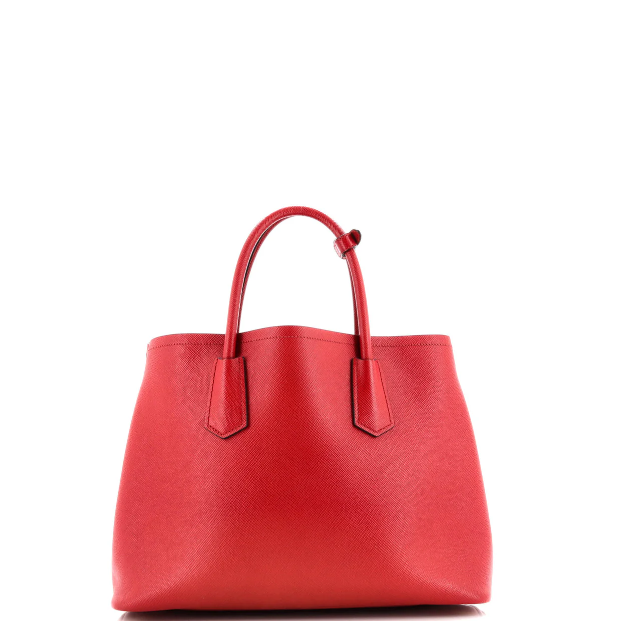 Cuir Double Tote Saffiano Leather Medium - Deep Luxury