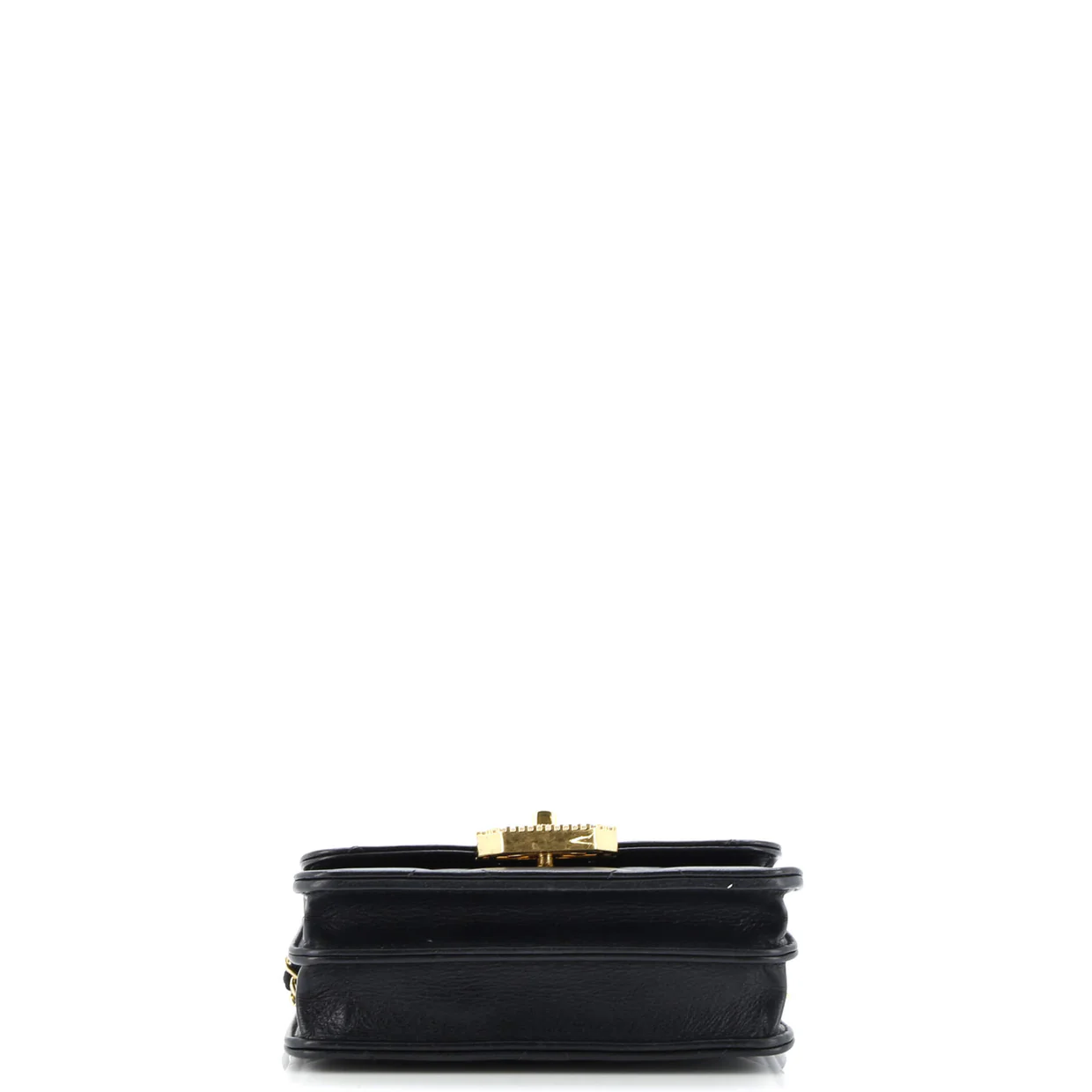 Crystal Geometric Frame CC Clutch with Chain Quilted Calfskin - Deep Luxury