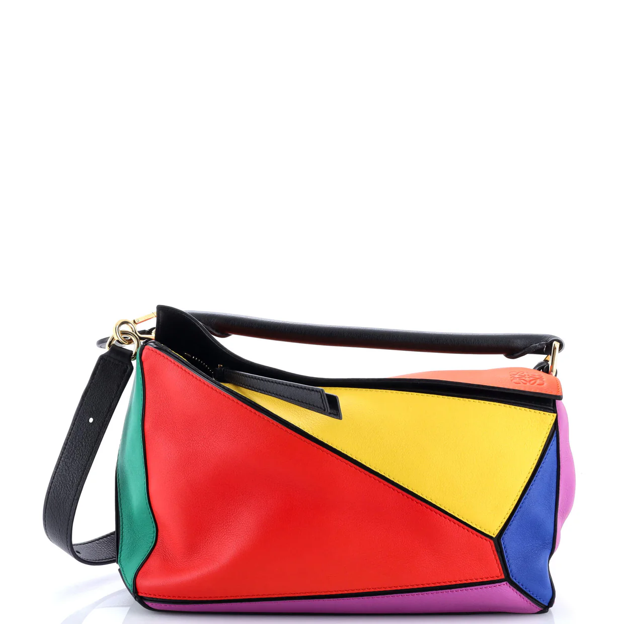 Puzzle Bag Leather Medium - Deep Luxury