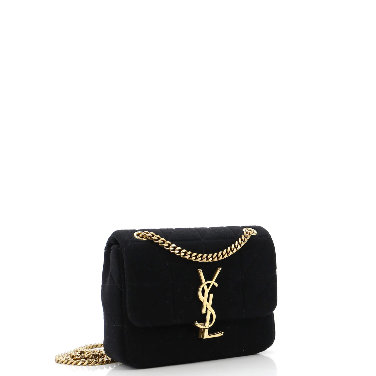 Jamie Flap Bag Quilted Jersey Small - Deep Luxury