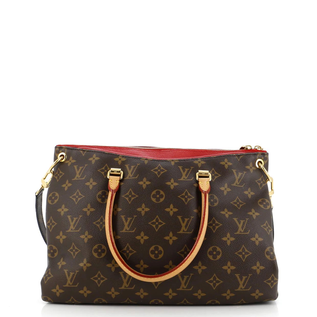 Pallas Tote Monogram Canvas with Leather - Deep Luxury
