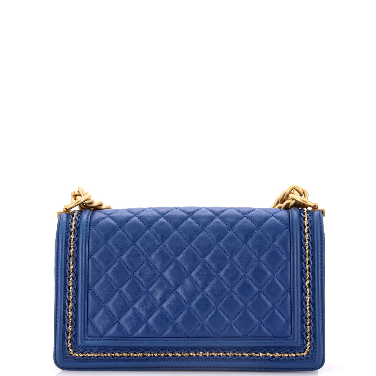 Boy Flap Bag Quilted Lambskin with Chain Detail Old Medium - Deep Luxury