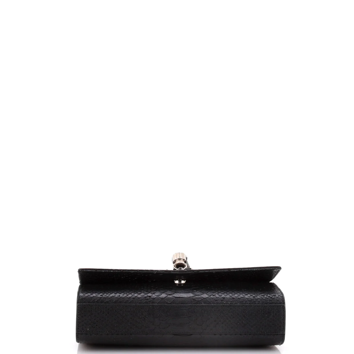 Classic Monogram Tassel Crossbody Bag Python Embossed Leather Medium - Deep Luxury