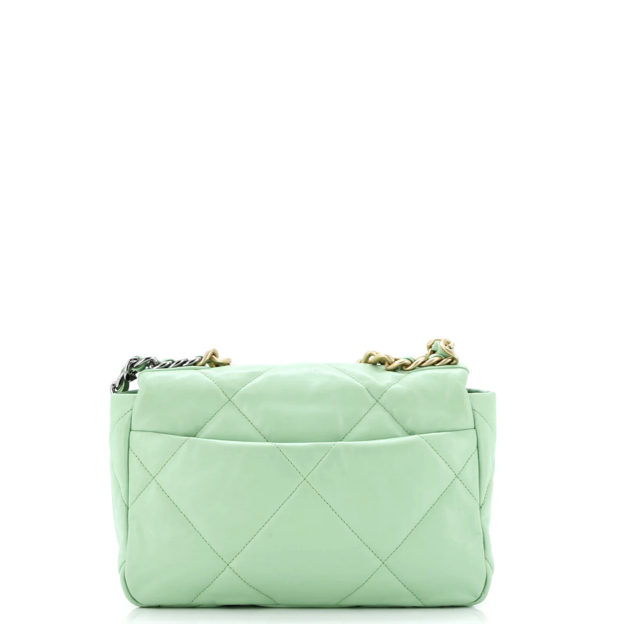19 Flap Bag Quilted Leather Medium - Deep Luxury