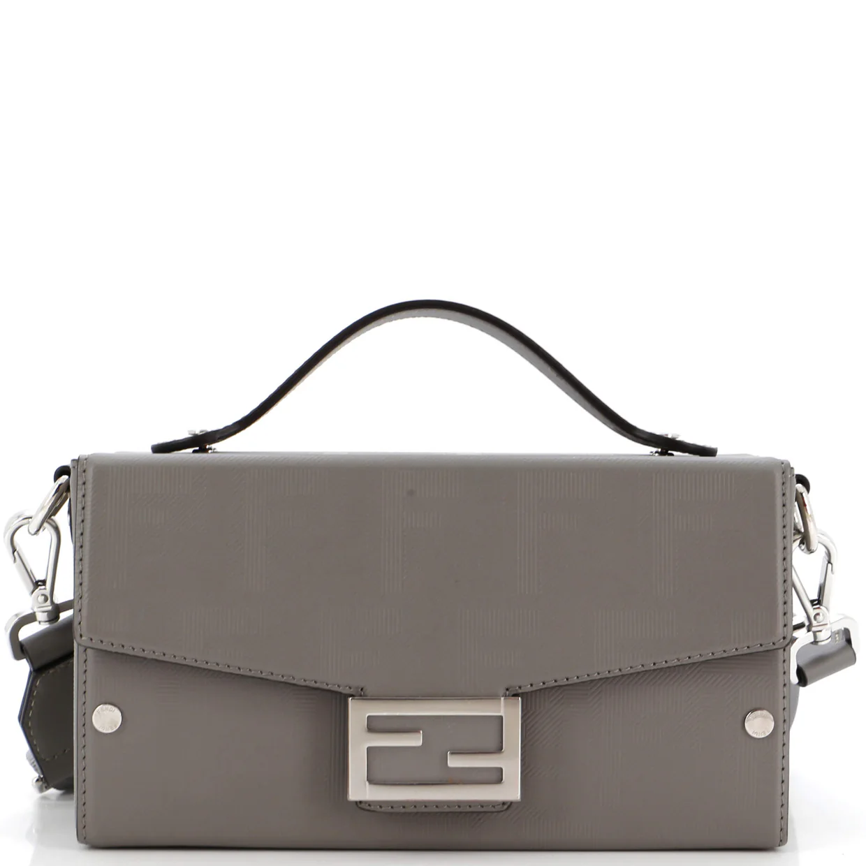 Baguette Soft Trunk Bag Zucca Leather - Deep Luxury