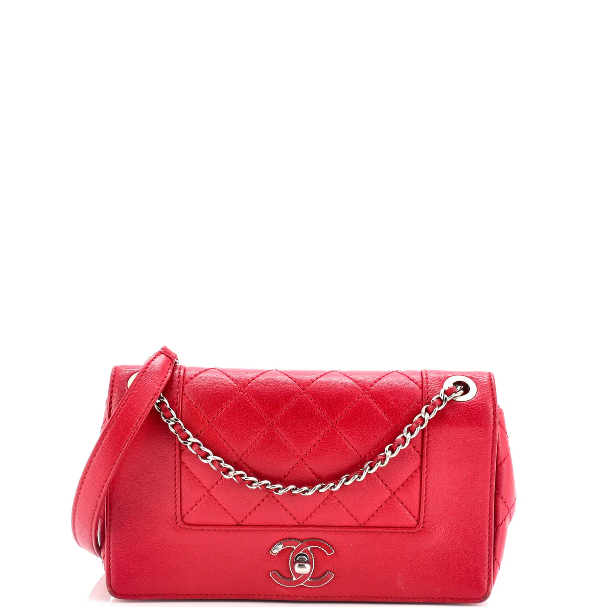 Mademoiselle Vintage Flap Bag Quilted Sheepskin Small - Deep Luxury