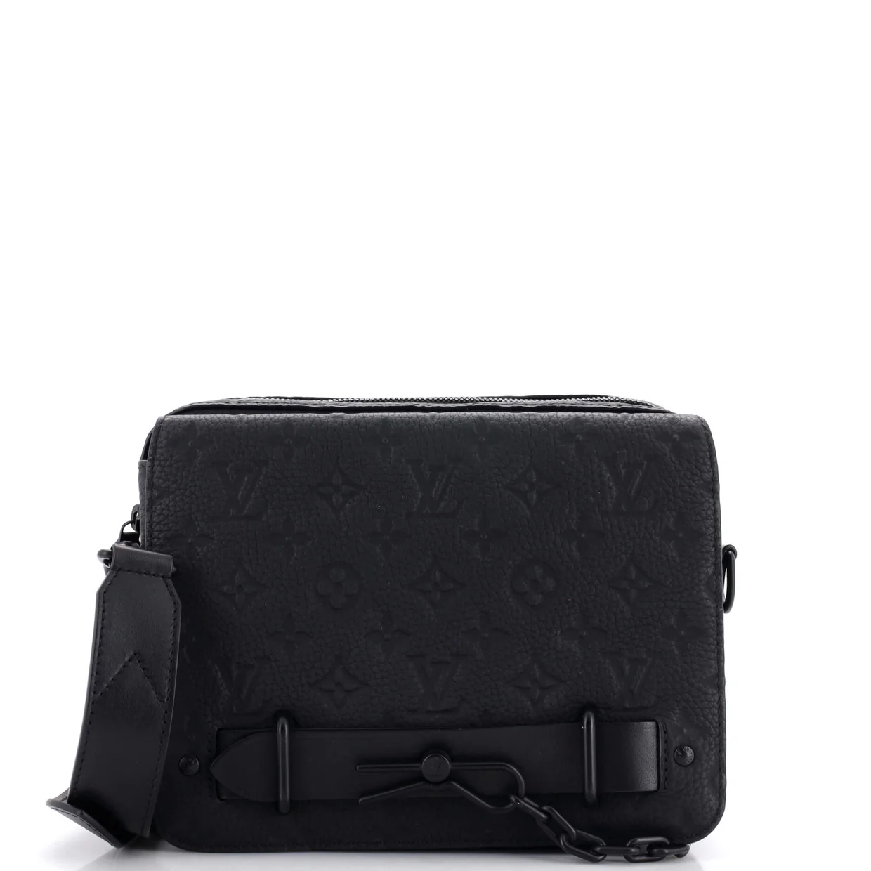 Steamer Messenger Bag Monogram Taurillon Leather - Deep Luxury