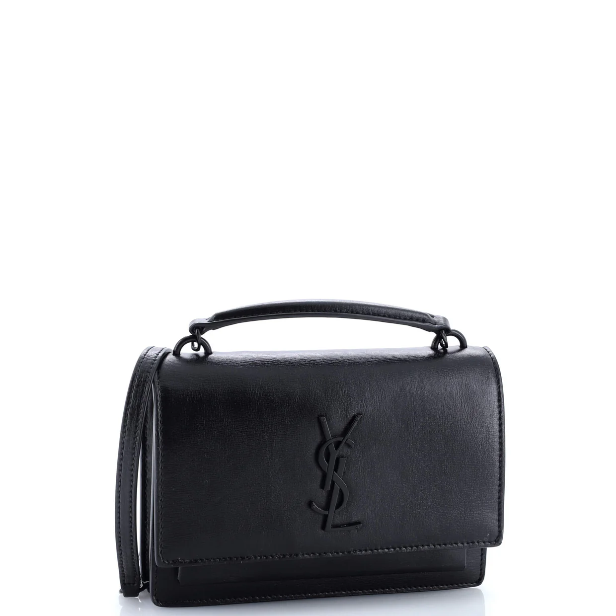 Sunset Top Handle Chain Wallet Leather - Deep Luxury