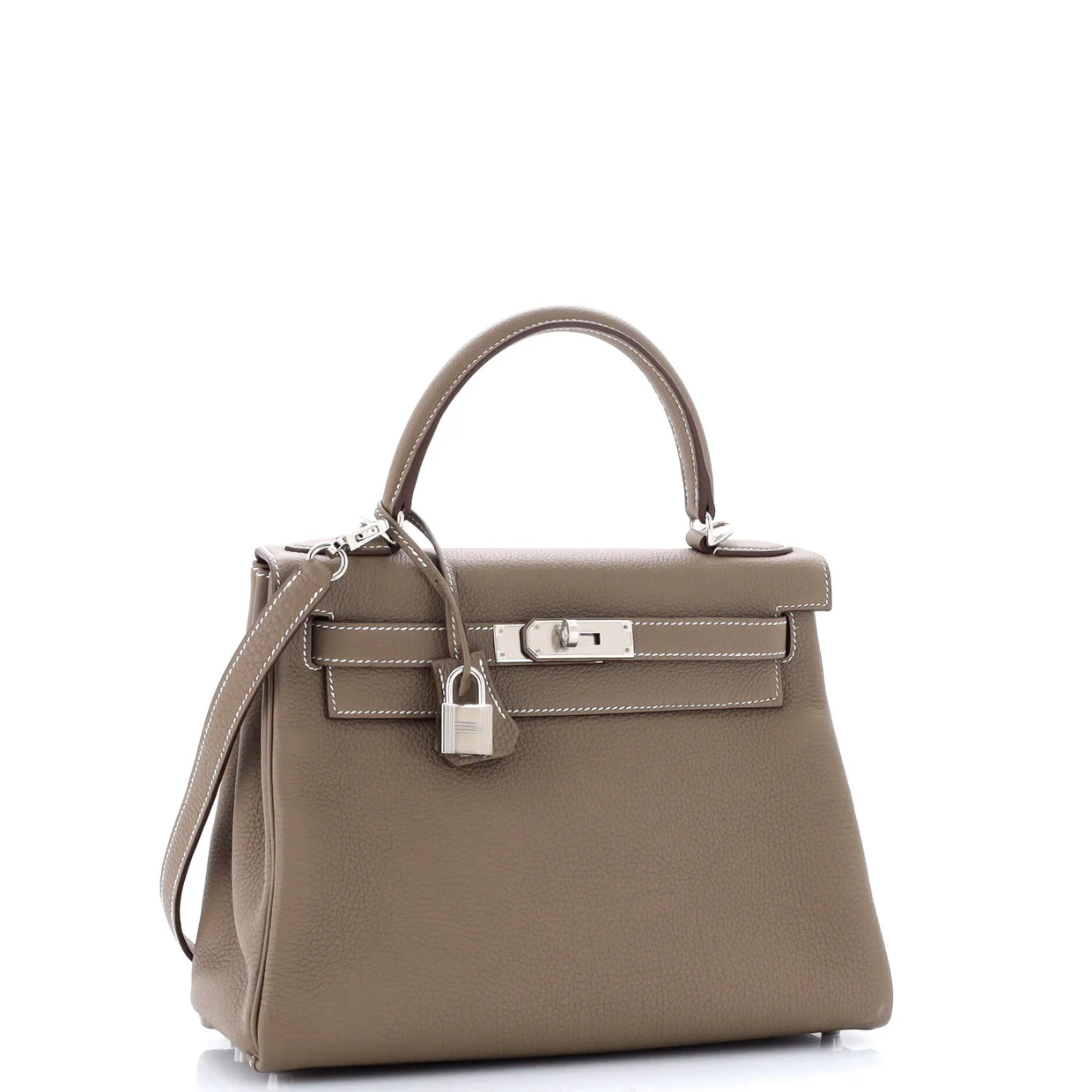 Kelly Handbag Grey Togo with Palladium Hardware 28 - Deep Luxury