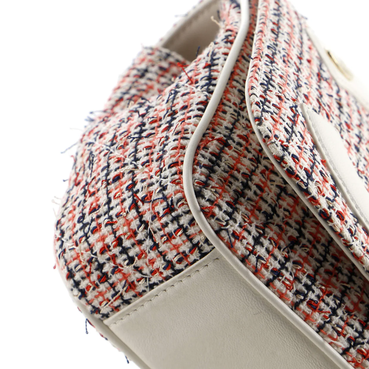 CC Mania Flap Bag Tweed with Lambskin Small - Deep Luxury