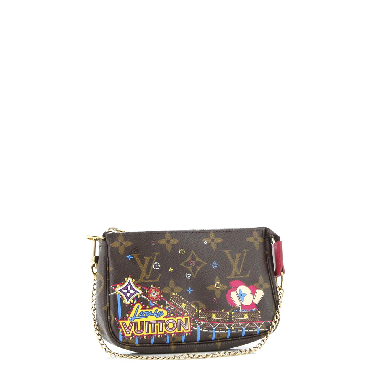 Pochette Accessoires Limited Edition Vivienne Xmas Monogram Canvas Mini - Deep Luxury