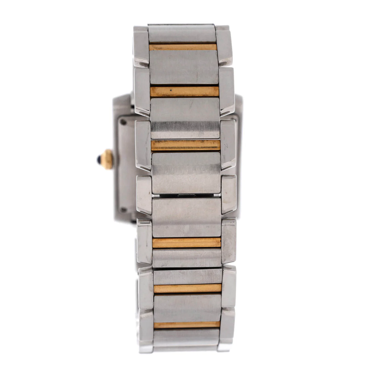 Tank Francaise Automatic Watch Stainless Steel and Yellow Gold 28 - Deep Luxury