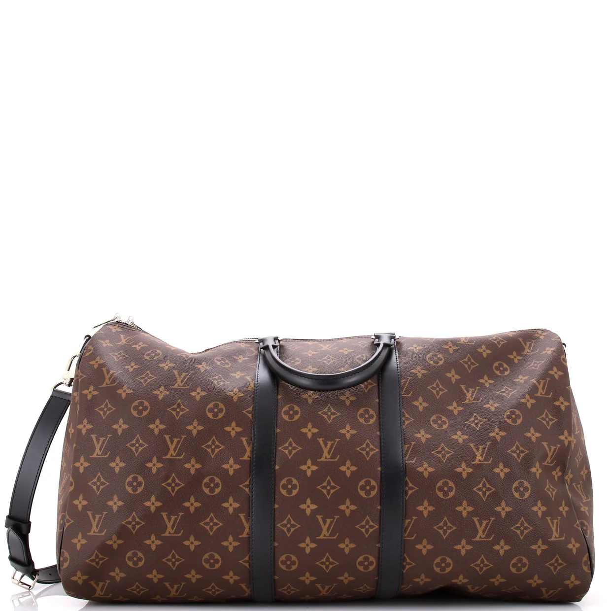 Keepall Bandouliere Bag Macassar Monogram Canvas 55 - Deep Luxury