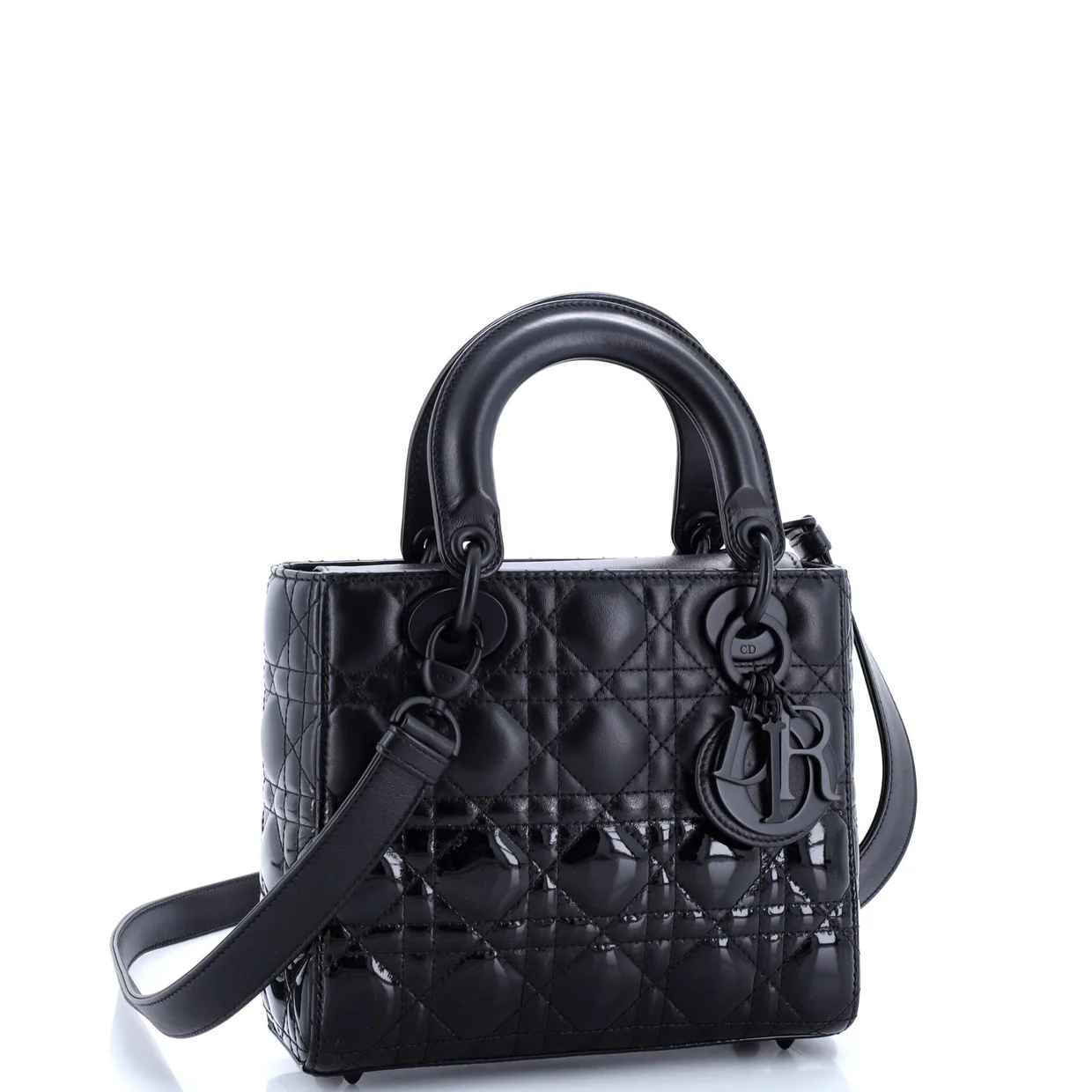 Lady Dior Bag Cannage Quilt Gradient Patent Small - Deep Luxury