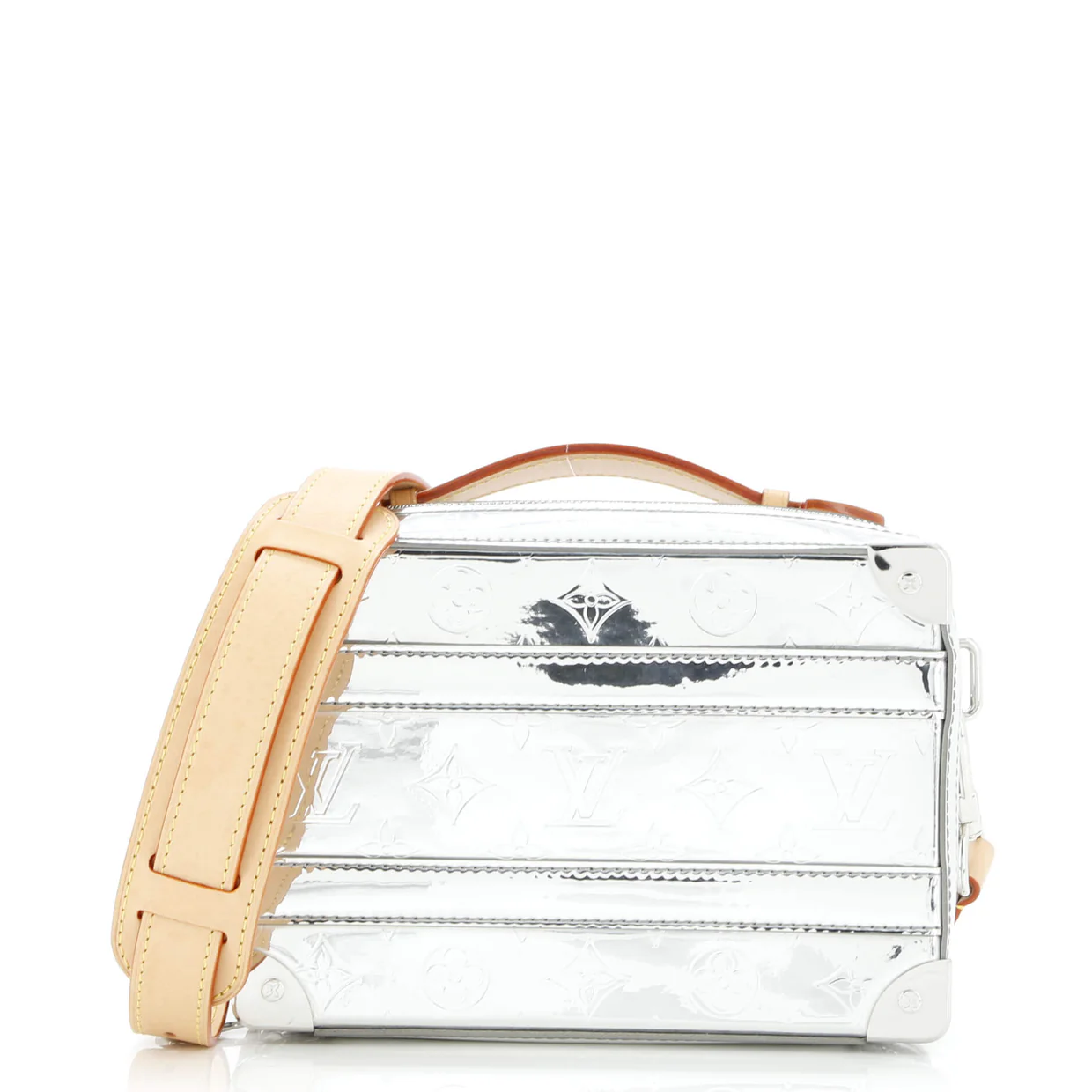 Handle Soft Trunk Bag Monogram Mirror Coated Canvas - Deep Luxury