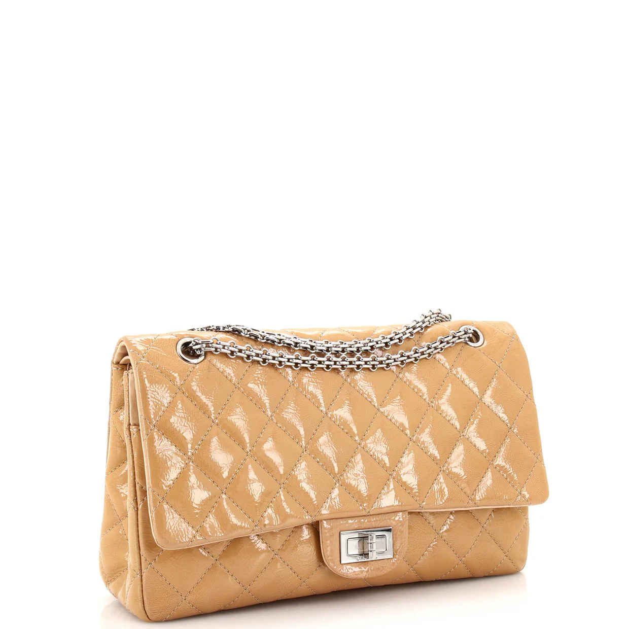 Reissue 2.55 Flap Bag Quilted Crinkled Patent 227 - Deep Luxury