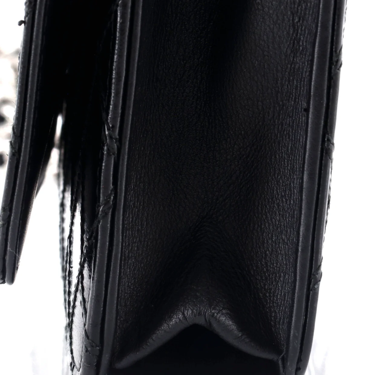 Diamond Stitch Wallet on Chain Quilted Lambskin - Deep Luxury