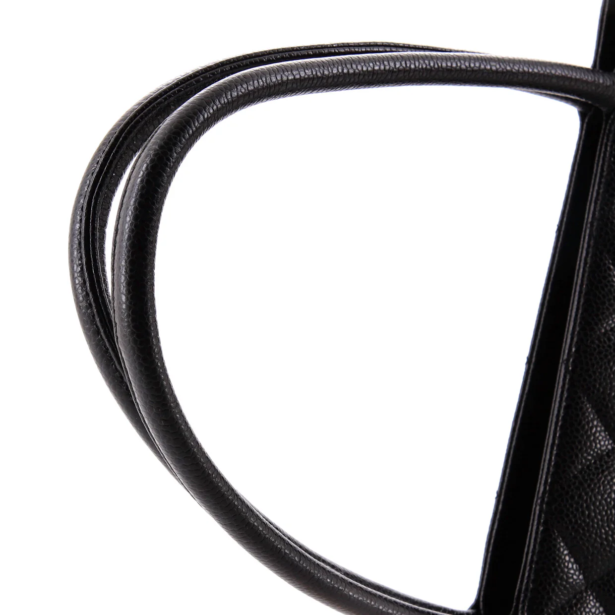 Medallion Tote Quilted Caviar - Deep Luxury