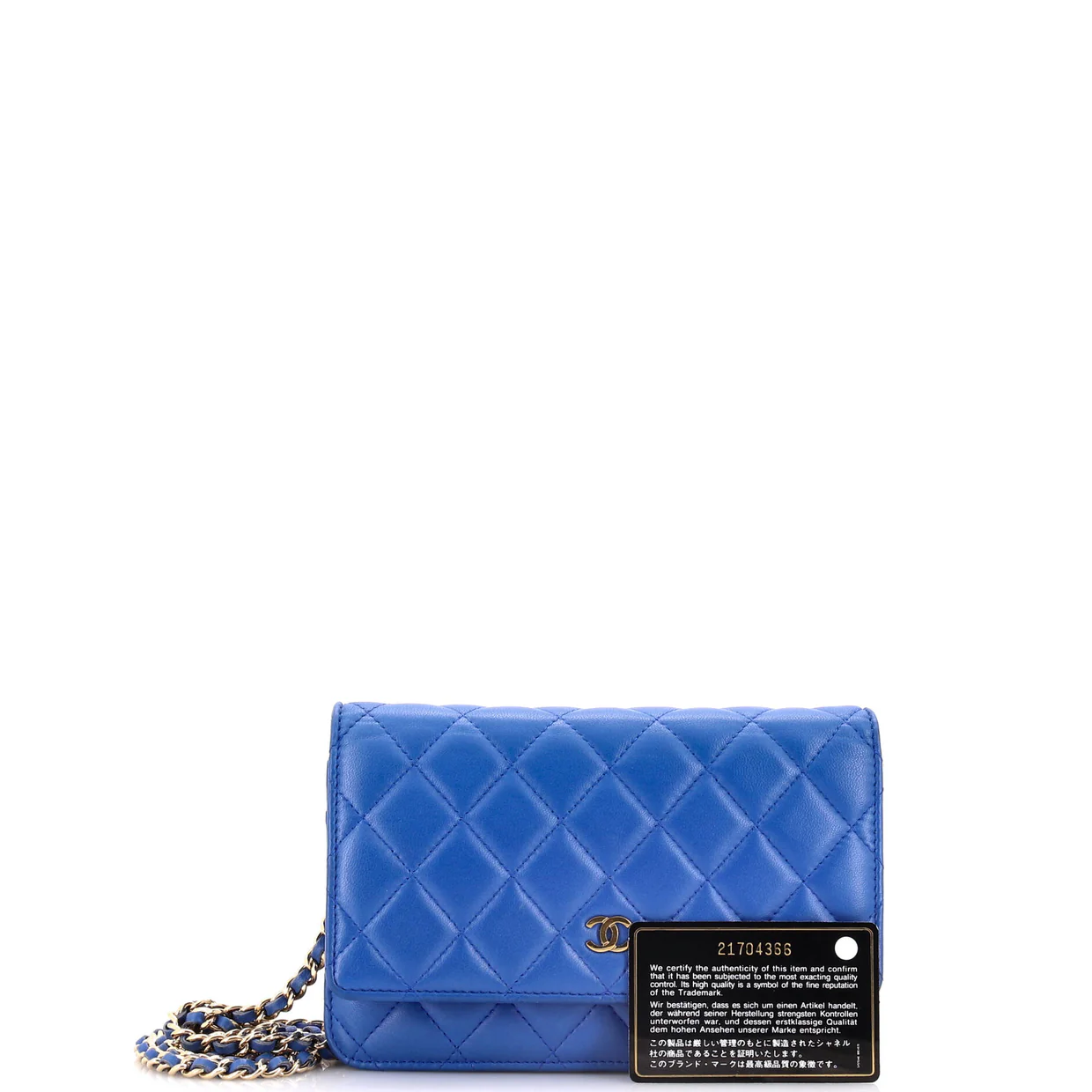 Wallet on Chain Quilted Lambskin - Deep Luxury
