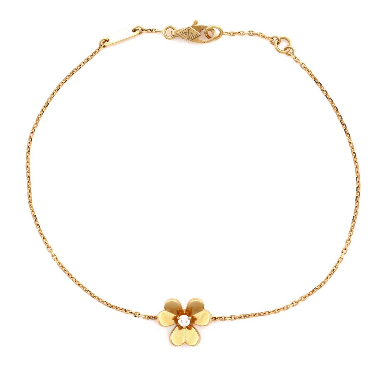 Frivole Bracelet 18K Yellow Gold with Diamond Mini - Deep Luxury