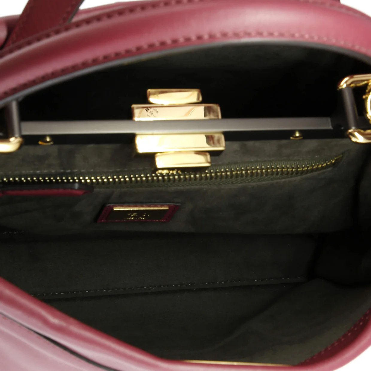 Peekaboo Bag Rigid Leather Regular - Deep Luxury