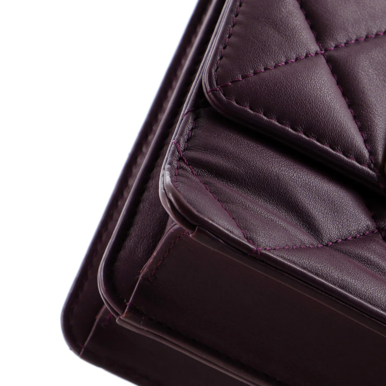 Resin CC Flap Bag Quilted Calfskin Mini - Deep Luxury