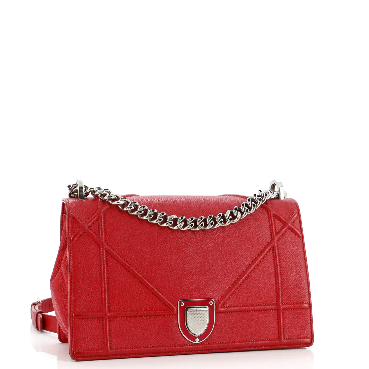 Diorama Flap Bag Grained Calfskin Medium - Deep Luxury