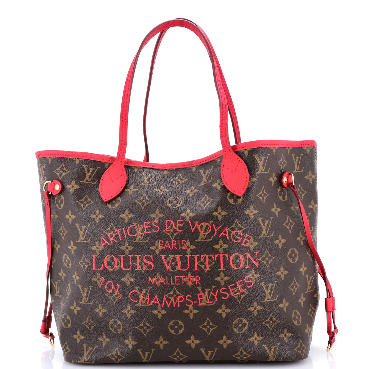 Neverfull Tote Limited Edition Ikat Monogram Canvas with Leather MM - Deep Luxury