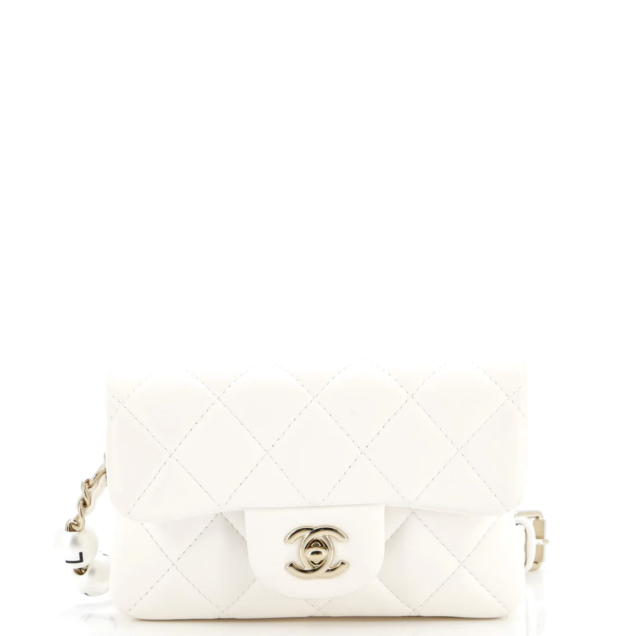 My Precious Pearls Waist Bag Quilted Lambskin Mini - Deep Luxury