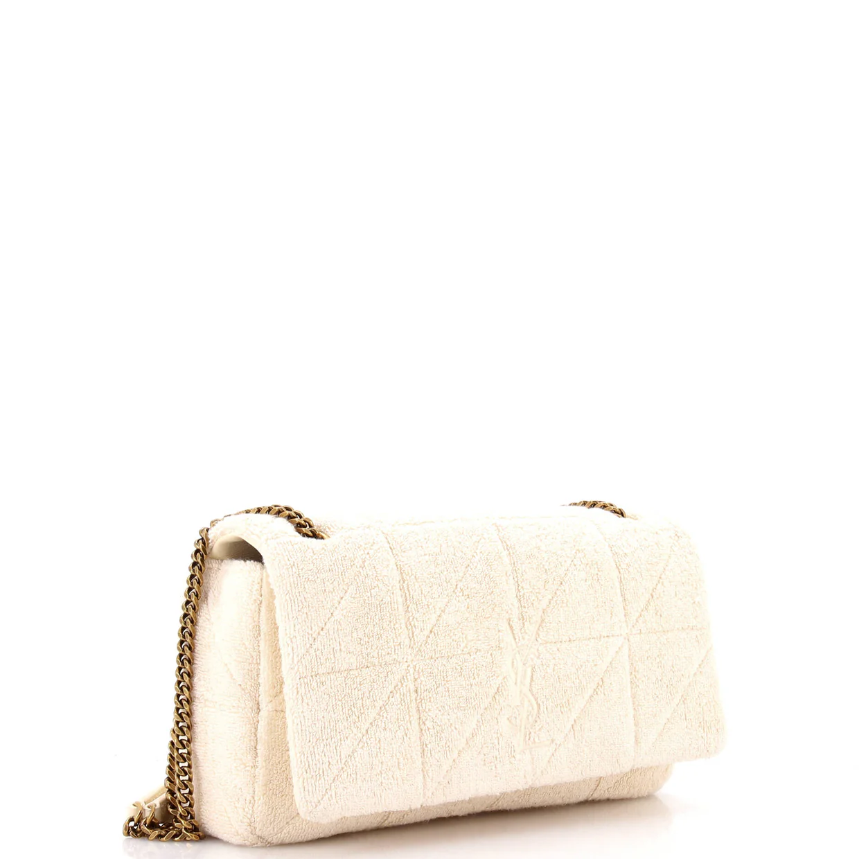 Jamie Baguette Shoulder Bag Quilted Terry Cloth Medium - Deep Luxury