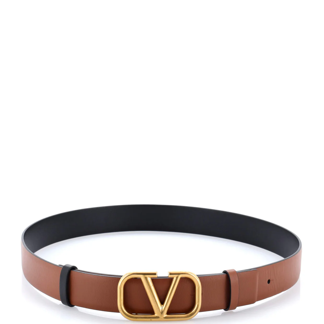 VLogo Reversible Belt Leather Wide - Deep Luxury